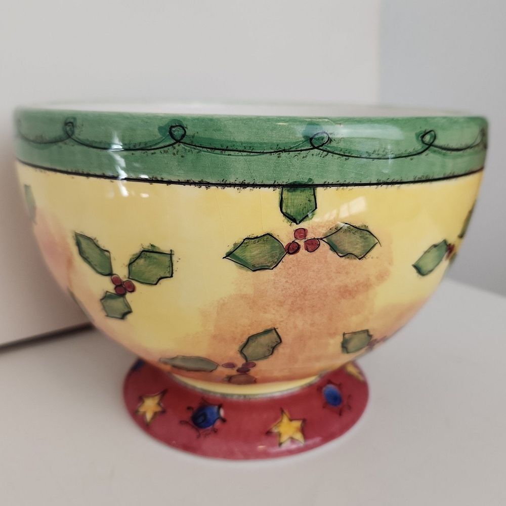 Vintage The Sweet‎ Shoppe Christmas by Sango Designer Sue Zipkin Serving Bowl
